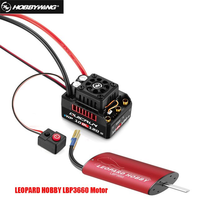Hobbywing QUICRUN WP 10BL120 G2 120A 2-4S Lipo Geschwindigkeitsregler, Bürstenloser ESC, 1:10 - Bild 1