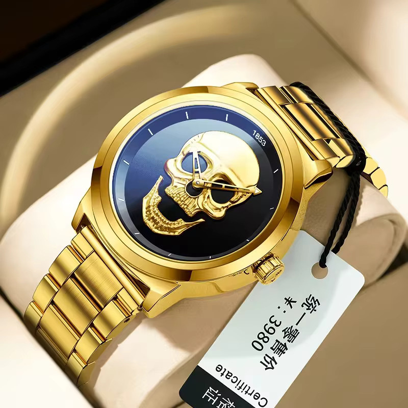 LIGE Armbanduhr Quarz, Edelstahl, Schwarz, Herren - Bild 6