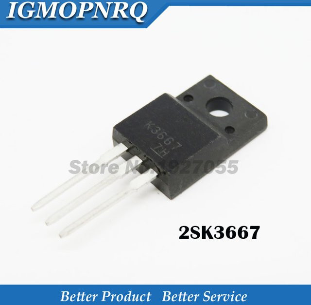 10er Set 2SK3667 TO-220F Leistungstransistoren 600 V 7,5 A in Schwarz - Bild 1