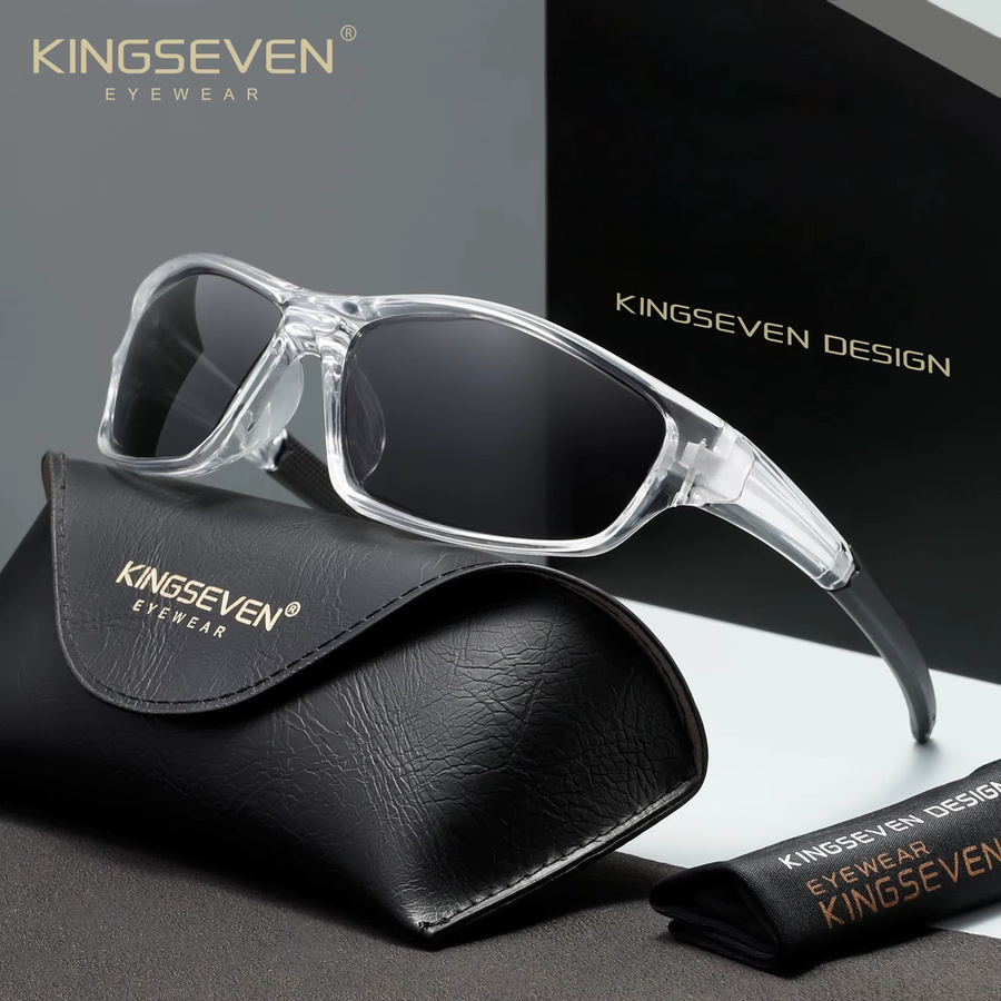 KINGSEVEN Sonnenbrille Rechteckig, Unisex, Vollrand, polarisiert - Bild 1