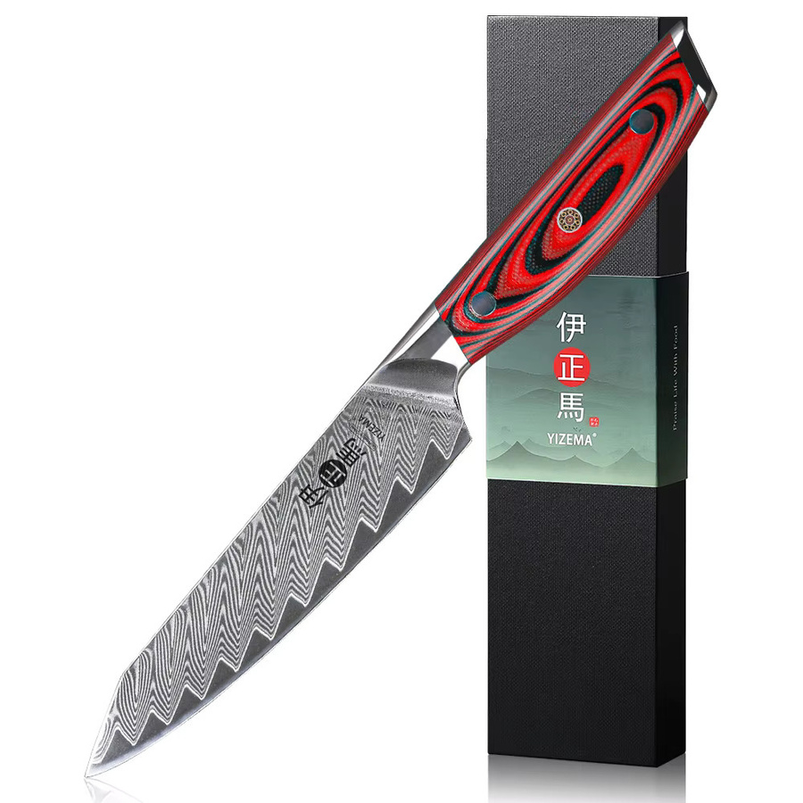 YIZEMA Allzweckmesser aus 67-lagigem Damaststahl, 12,7 cm Paring Knife für Küche und Profis - Bild 7