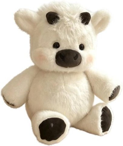 Hochlandrind Plüschtier, 45cm, Braun, Weiß - Bild 1