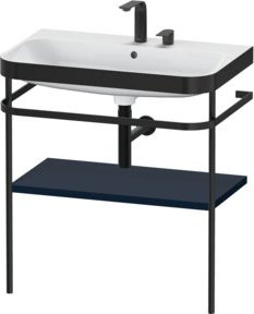 Duravit Möbelwaschtisch-Kombi Happy D.2 Plus in Blau s-matt mit Konsole, B: 77,5 cm, T: 49 cm - Bild 1