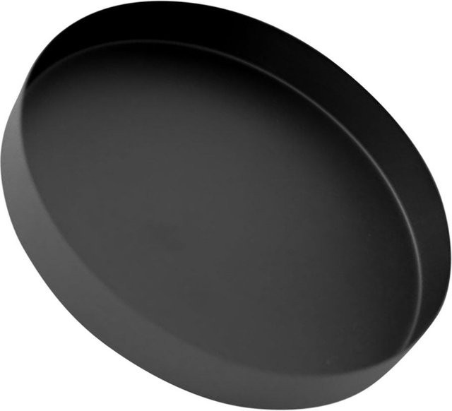 Rosenice Dekoratives Rundes Edelstahl-Tablett in Schwarz als Multifunktionales Servier- und Aufbewahrungstablett aus Metall - Bild 1