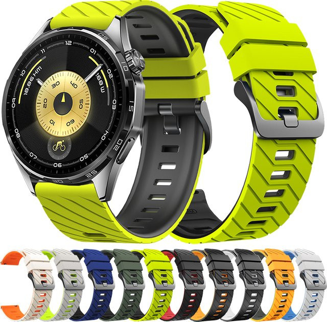 Huawei Uhrenarmband Silikon, 22 mm, zweifarbig, Unisex - Bild 1