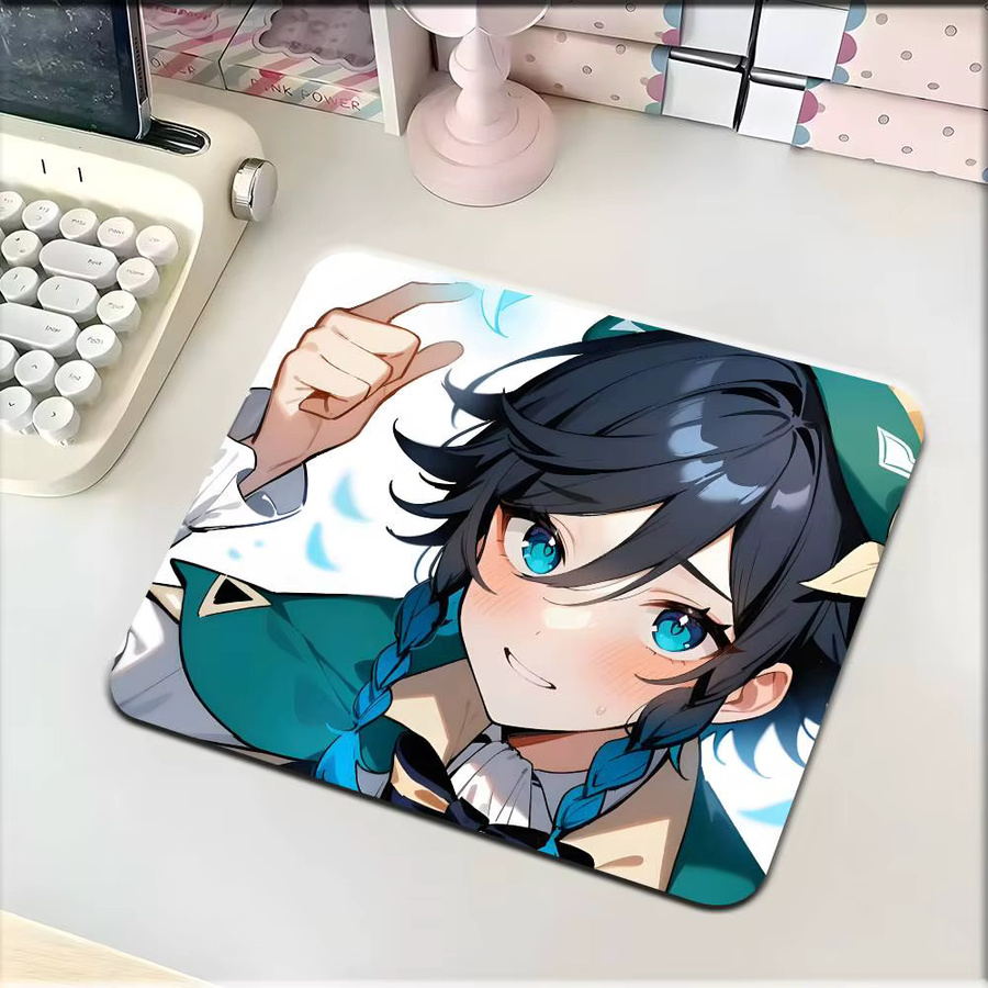 Genshin Impact Barbatos Venti Mousepad Motiv Multicolor rutschfestes Deskpad für Maus und Tastatur - Bild 4