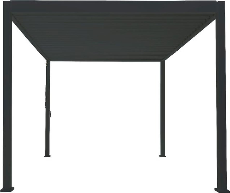 PergoLine Trumpf Pergola aus Aluminium und Stahl in Anthrazit, B: 360 cm, T: 300 cm - Bild 4