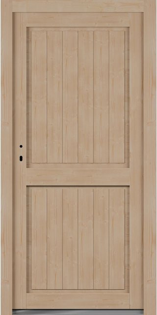 Roro Nebeneingangstür OHE 1003 Fichte in Braun und Beige, B/H: 88 x 198 cm, DIN Links - Bild 1