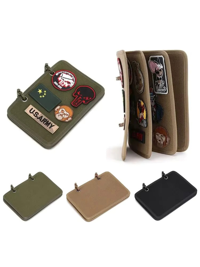 Moral Badge Display Board zur Aufbewahrung von Tactical Patches und Klettverschluss-Abzeichen in Schwarz - Bild 3