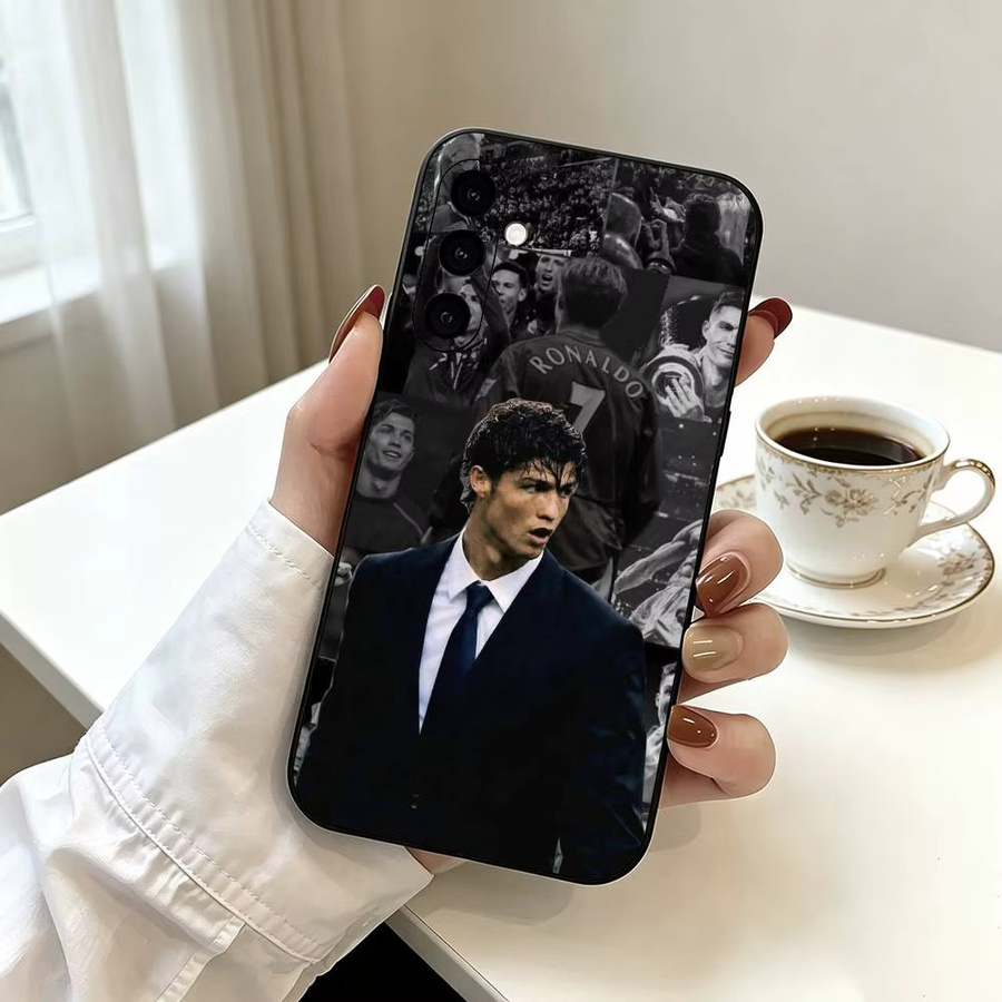Berühmte A-Athletes-C-CR7 Handyhülle für Samsung Galaxy A73 A72 A71 A70 A53 A52 A51 in Schwarz, weiche Schutzhülle - Bild 2