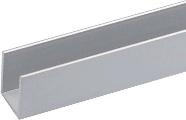 Arcansas U-Profil Aluminium Silber B/H: 23 x 23 mm, Länge: 1000 mm - Bild 1