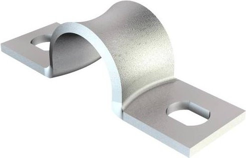 OBO Bettermann Rohrschelle aus Metall in Silber, 100 Stück - Bild 1