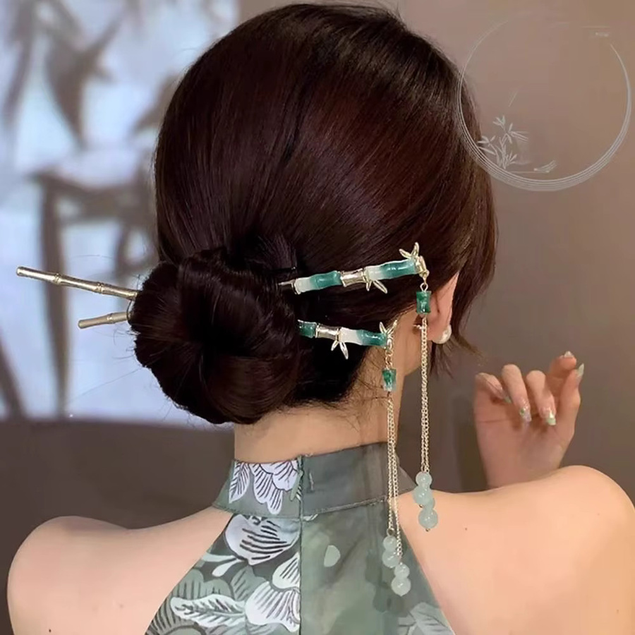 Haarspange Traditioneller Chinesischer Stil mit Quasten, Unisex - Bild 2