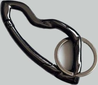 Darron Schlüsselring, Karabiner, Legierung, Blackout, Unisex - Bild 1