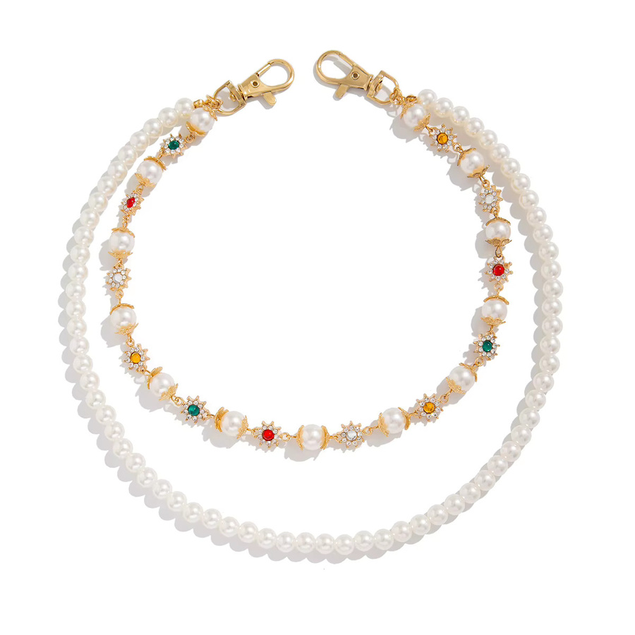 Ingemark Halskette, Perle, Strass, Gold, Damen - Bild 3