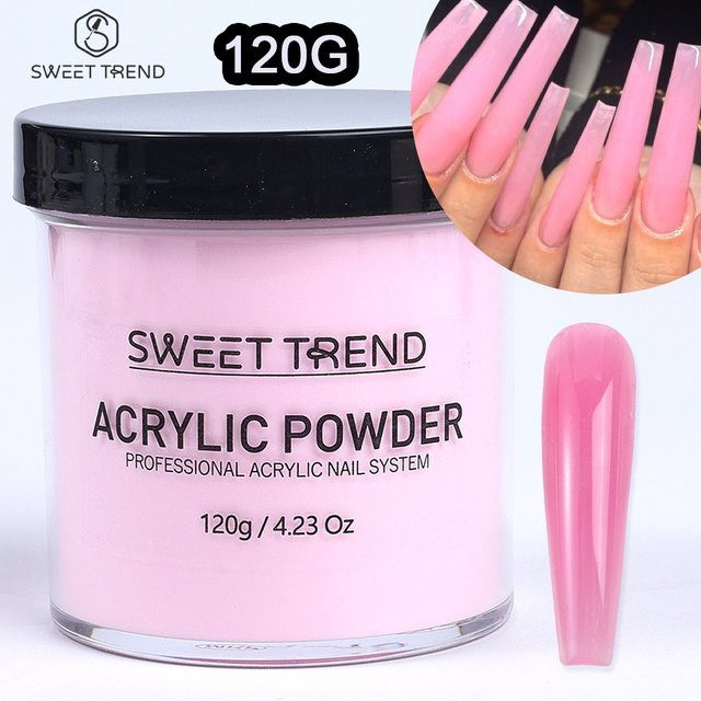 SWEET TREND Acrylpulver für Nagelverlängerung, 120g, Glitzerpulver - Bild 1