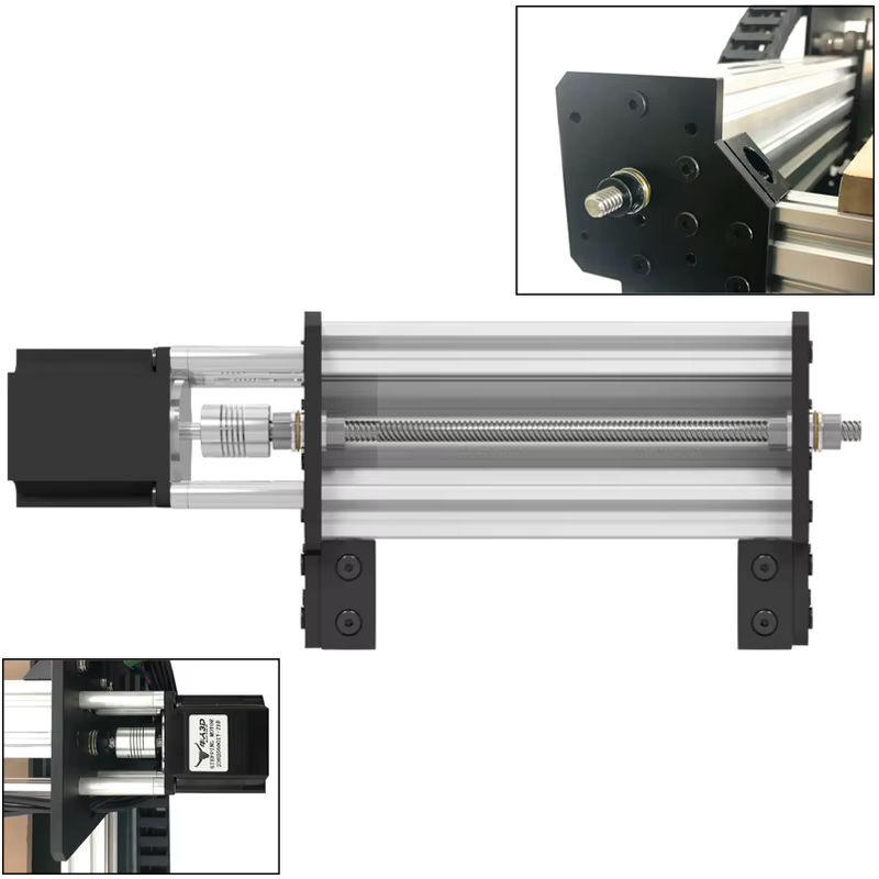 BulkMan3D WorkUltra CNC-Fräsmaschine V2.2 mit T8-Gewindespindeln und Spannsystem, 4-Achsen Fräs- und Graviermaschine für Holz, Metall und Acryl, B/T/H: 50 x 50 x 50 cm - Bild 3