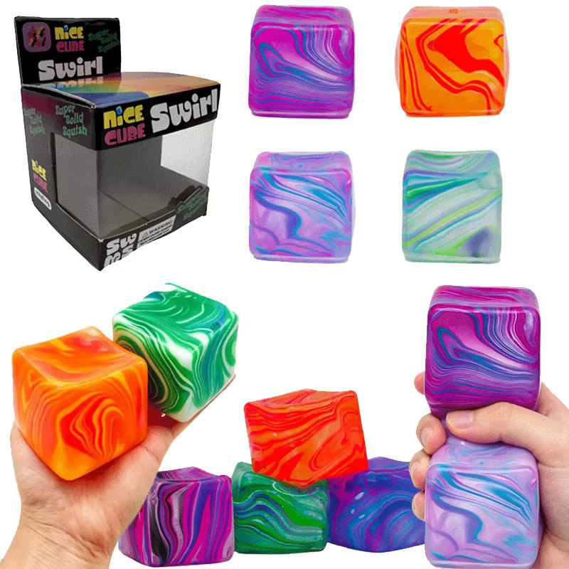 Needoh Sensorischer Stressabbau-Spielzeugwürfel, Gel-gefüllter dehnbarer Ball, Blindbox - Bild 2