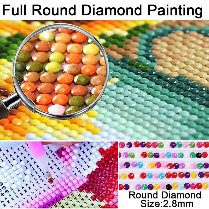 FIYO 5D Diamond Painting Schneemann DIY Set für Hobby und Dekoration, Mehrfarbig, B/H: 30 x 20 cm - Bild 1