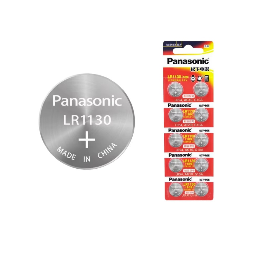 Panasonic AG10 LR1130 SR54 Alkaline-Batterie 1,55 V in Silber - Bild 2