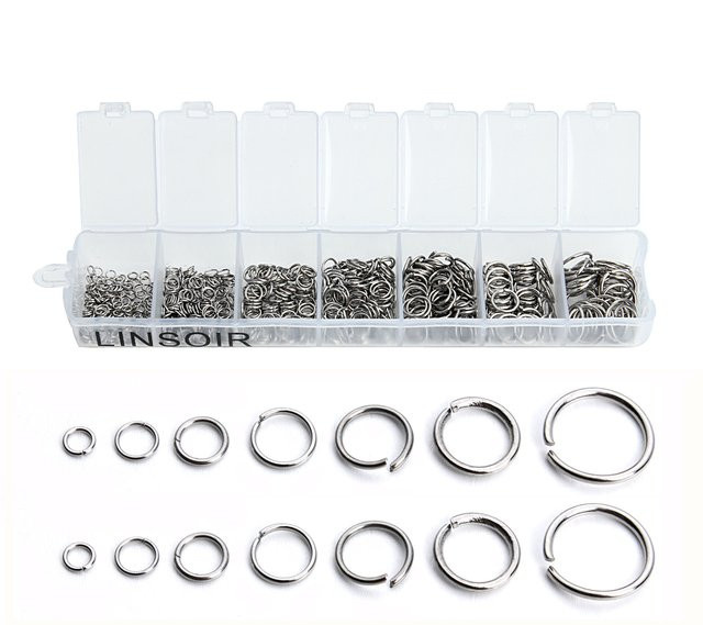louleur Biegeringe Edelstahl, Silber, 3–10 mm, Unisex - Bild 1