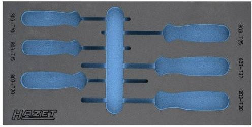 Hazet 2K-Weichschaum-Einlage 163-225L in Blau, Breite: 17,2 cm, Tiefe: 34,2 cm - Bild 1