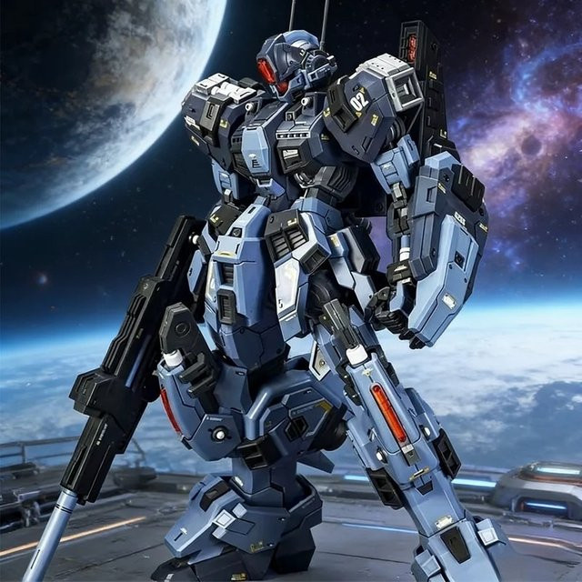 Bandai Gus Zza Gzss-Ox-Gus-Gus, Montagemodell Actionfigur, 1/100 Scale, Weltraum - Bild 1