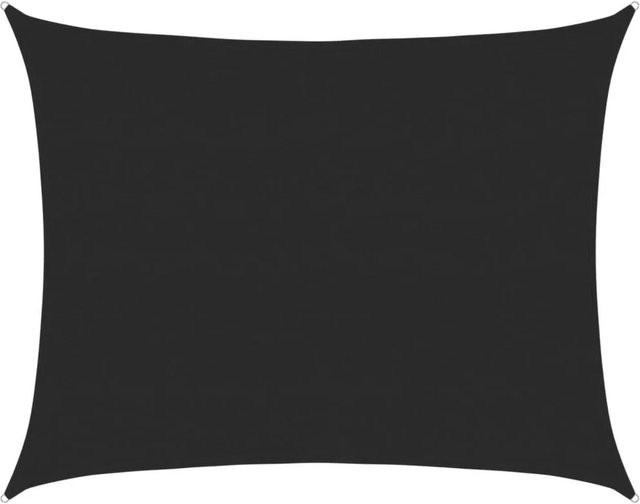 Furnicato Sonnensegel Rechteckig Schwarz B: 800 cm, T: 600 cm aus HDPE - Bild 1