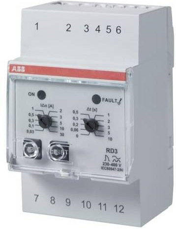 ABB RD3M PMIC Leistungsverteilungsschalter RCD in Grau - Bild 1