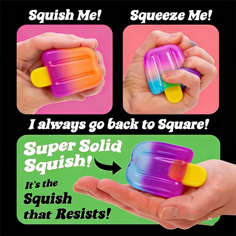 soulbao Farbverlauf Eiscreme Quetschspielzeug, Squishy Fidget-Spielzeug - Bild 3