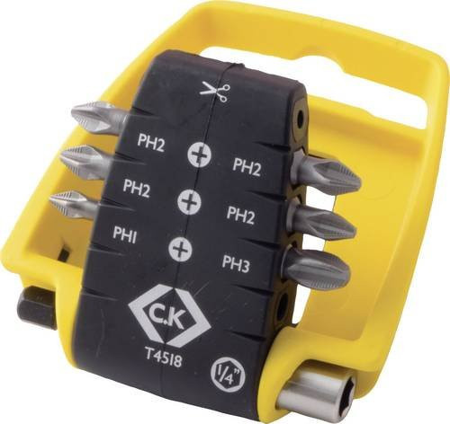 C.K T4518 Bit-Set 7-teilig Kreuzschlitz Phillips in Multicolor - Bild 1