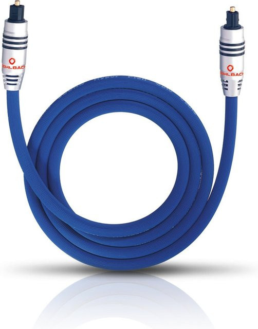 Oehlbach High-End optodigitale Audio-Verbindung Toslink in Blau, Länge: 10 m - Bild 1