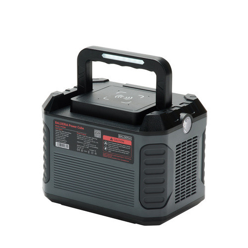 BALDERIA Powerbank PPS500 mit 500 W und 400 Wh in Schwarz und Grau - Bild 1