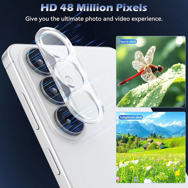 3-teiliger transparenter 3D-Objektivschutz aus gehärtetem Glas für die Rückkamera deines Samsung Galaxy S26 Plus - Bild 2