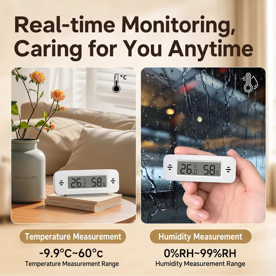 RightSitu Zigbee Temperatur- und Feuchtigkeitssensor in Weiß für Smart Home mit Echtzeitüberwachung und App-Steuerung, kompatibel mit Alexa, Home Assistant und Z2M - Bild 2