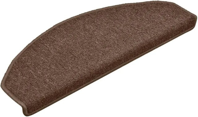 vidaXL Treppenmatten 15 Stück, Braun, selbstklebend, rutschfest und schalldämmend, B/T/H: 65 x 24 x 4 cm - Bild 1
