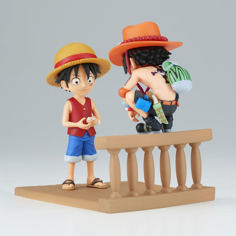 Banpresto One Piece Log Story Monkey D. Luffy und Portgas D. Ace Sammlerfigur mehrfarbig aus Kunststoff - Bild 4