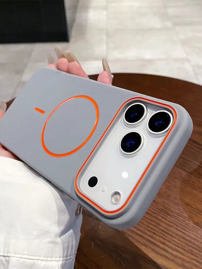 Xeber Magnetische Schutzhülle für iPhone (iPhone 17 bis 12), Stoßfest mit matter Abdeckung, Cyan - Bild 4