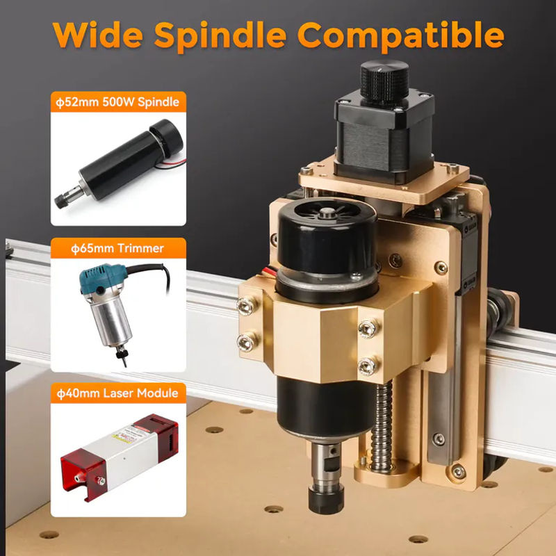 LUNYEE Router CNC-Maschine 4040 PRO für Holz, Metall und Acryl mit GRBL-Steuerung und 3 Achsen - Bild 2