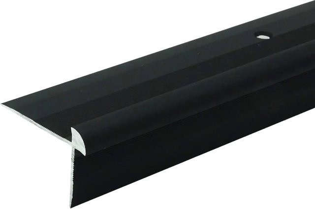 Döllken Winkel-Abschlussprofil LVT STD aus Aluminium, Schwarz, B: 20 mm, H: 5,5 mm, L: 1.000 mm - Bild 1