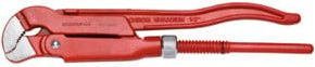 Gedore red 45° abgewinkelte Eck-Rohrzange mit S-Maul aus Stahl in Rot - Bild 1