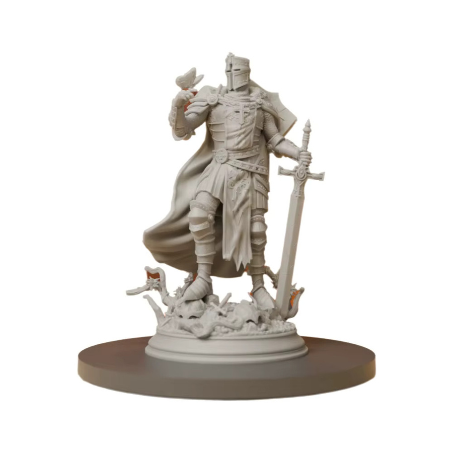 HENGSHI Kreuzritter-Miniaturen, DND Pathfinder, Mini-Figur, Grau, Kunststoff - Bild 3