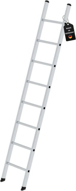 PROREGAL Sprossen-Anlegeleiter ohne Traverse in Silber mit 8 Sprossen - Bild 1