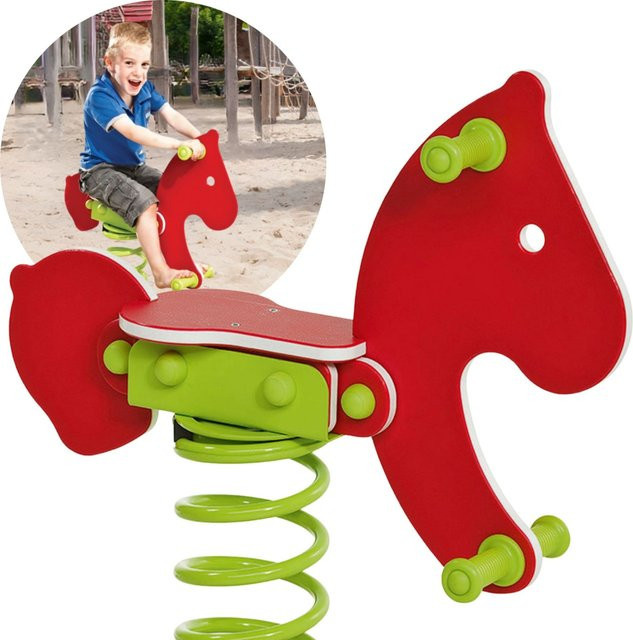 Spielturmking Federwippe Federtier Pony, Schaukelwippe - Bild 1