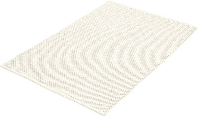Badteppich PUNTO aus Baumwolle in Weiß, Rechteckig, B/T: 90 x 60 cm - Bild 1