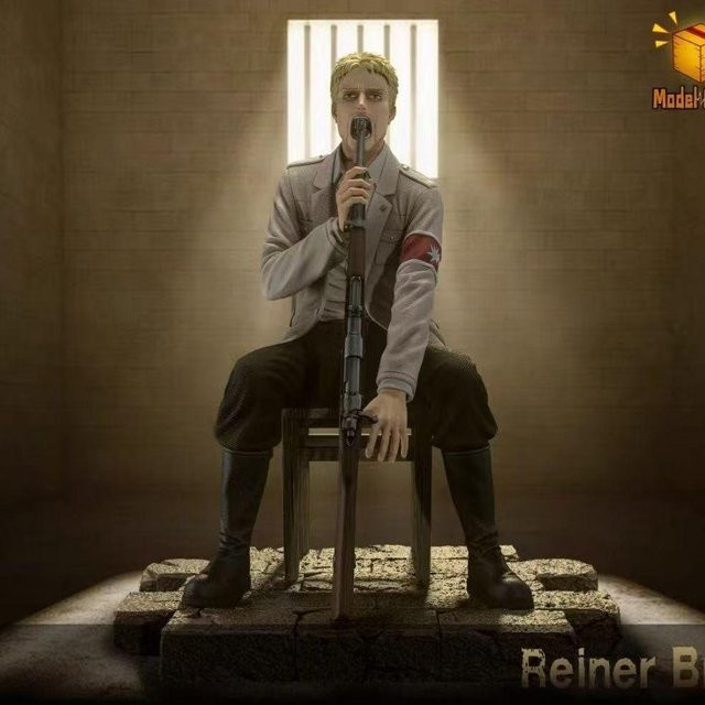 Yiran toy 1 Angriff auf Titan Reiner Braun Figur Waffe im Mund Haltung - Bild 1