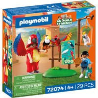 PLAYMOBIL Animals & Friends Zoo Maskottchen mit Tropenvögeln, Konstruktionsspielzeug, Bunt/Mehrfarbig - Bild 1
