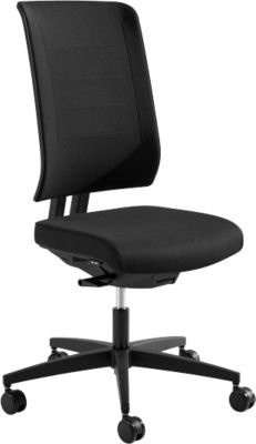 Schäfer Shop Genius SSI PROLINE PREMIUM P1 Bürostuhl in Schwarz mit teilautomatischer Synchronmechanik, Polster-Rückenlehne und Sitzhöhenverstellung ohne Armlehnen - Bild 1