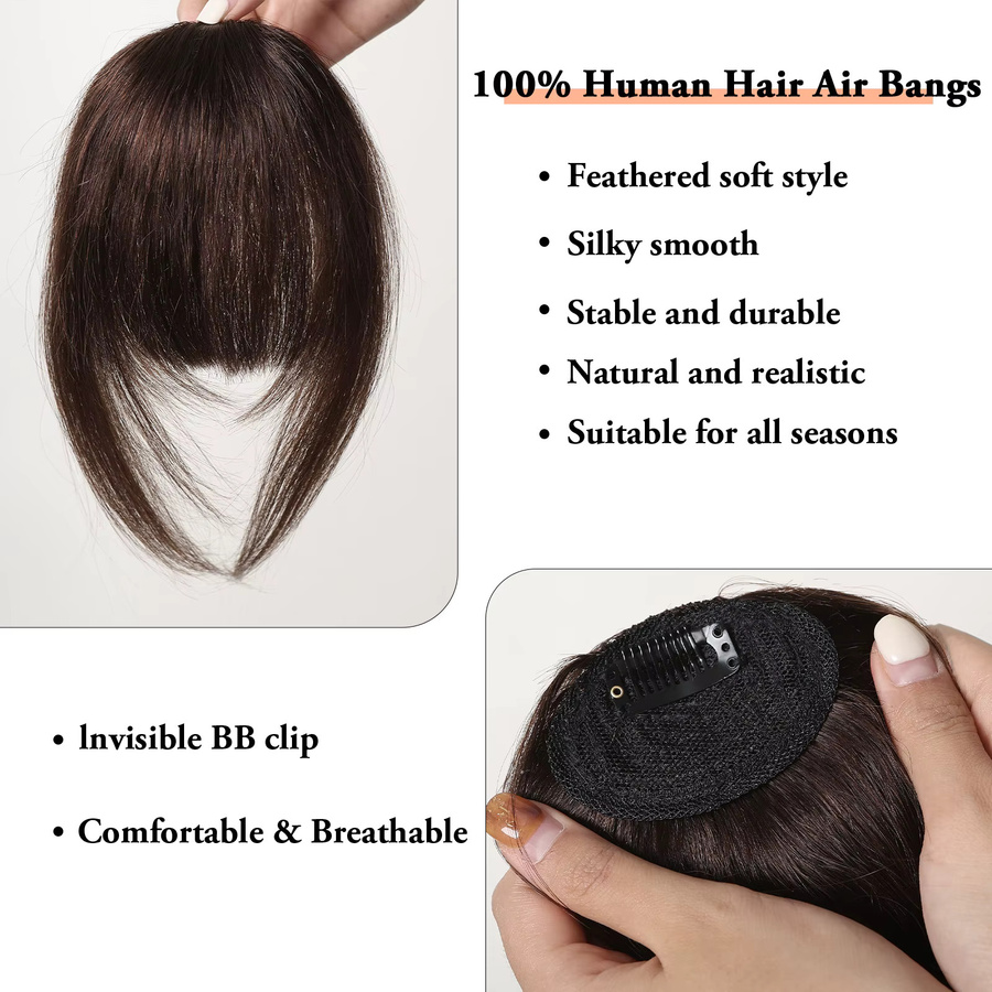HAIRCUBE Clip-in-Pony, 100 % menschliches Haar, schwarzbraun, Damen - Bild 4