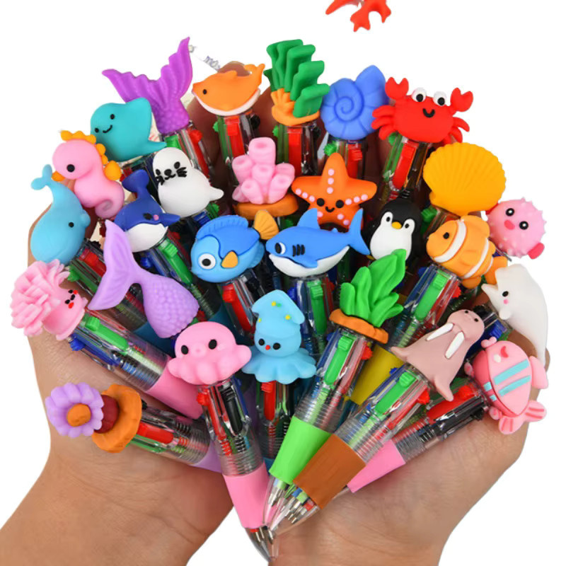 25er Set Kawaii Meerestiere 4-in-1 Kugelschreiber und Tintenstifte in Mehrfarbig für Kinder und die Schule - Bild 4